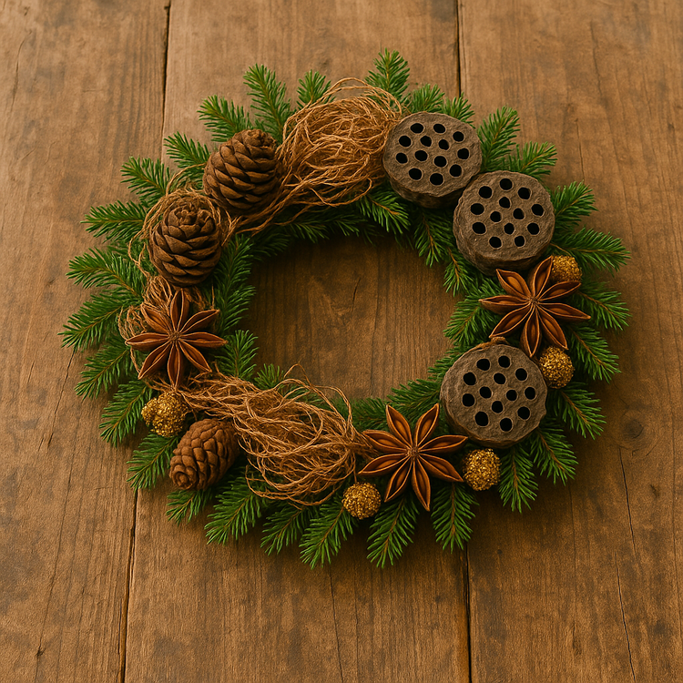 Naturalne korzonki dekoracyjne – lekko kręcone, ciepły brąz, objętość 0,5 l – GrandDeco