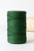Sznurek bawełniany zielony 100 g (40 m) – dekoracyjny sznurek do stroików, pakowania prezentów, DIY i rękodzieła