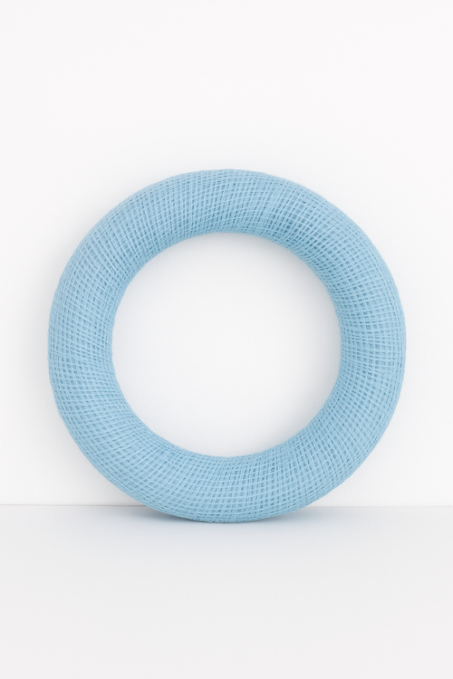Jasnoniebieski Wianek Jutowy 25 cm – Subtelna, Pastelowa Baza do Dekoracji