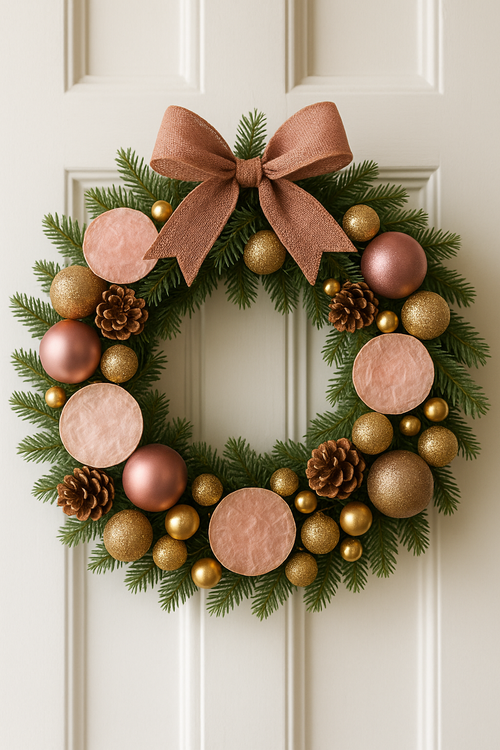 Muszle Capiz 7–11 cm 12 szt – GrandDeco Naturalne, perłowe krążki do dekoracji świątecznych i zimowych aranżacji