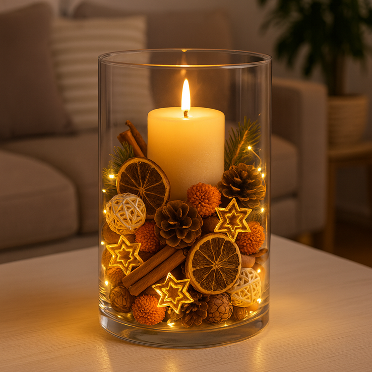 Gwiazdki  zawieszki akrylowe pomarańczowe 16 szt-  3 cm