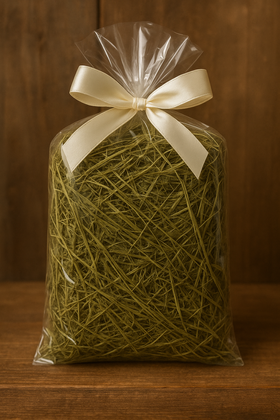 Sianko wigilijne naturalne oliwkowe 0,5 l – eleganckie opakowanie z wstążką