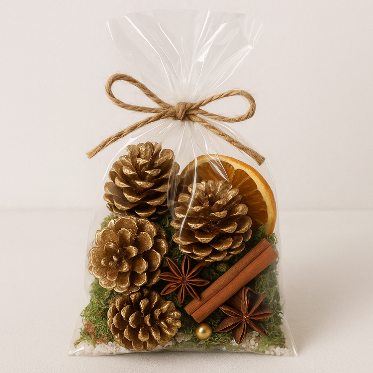 Dekoracja naturalna GrandDeco „Złoty las” – 0,5 l