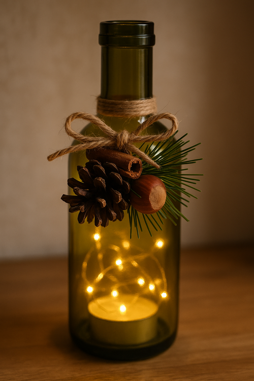 Naturalne Zawieszki Świąteczne z Szyszką, Cynamonem i Orzechem – Handmade – Zestaw 6 szt.