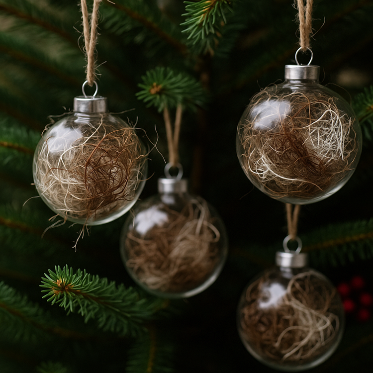 Naturalne suszone korzonki dekoracyjne 0,5 l – mix brąz + biel, ozdoby świąteczne, wianek, stroik, GrandDeco