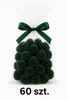 Szyszki dekoracyjne ciemnozielone 60 szt – naturalne ozdoby świąteczne do stroików i wianków – GrandDeco