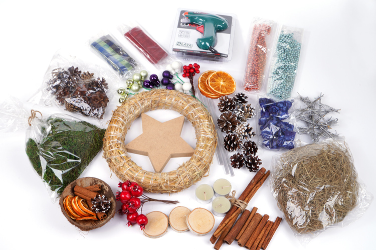 Zestaw prezentowy DIY – świąteczny komplet do rękodzieła | Kreatywny upominek firmowy, zestaw dekoratorski premium