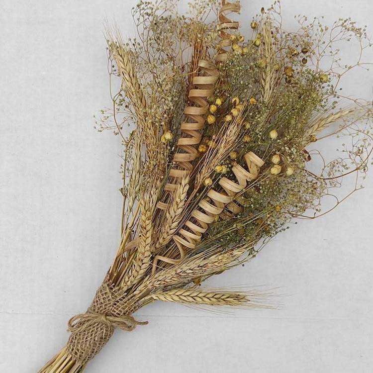 Bukiet zboża suszone 40-50 cm Kompozycja traw, zboż i suszonych roślin 
