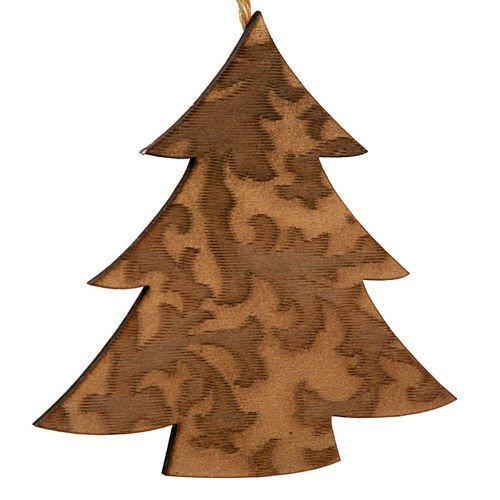 Gwiazda zawieszka 9.5 cm brązowo-złota