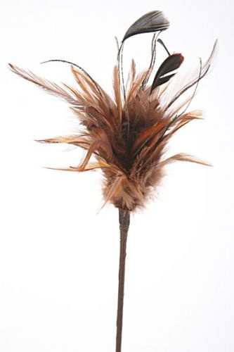 Wielkanocne Pióra brązowe w pęku pik 45 cm