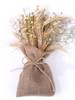 Dekoracja ze zboża Bukiet zboża suszonego w woreczku jutowym- Kompozycja traw, zboż i suszonych roślin 