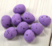 Jajka styropianowe nakrapiane 24/op mix fiolet 1,5-2 cm